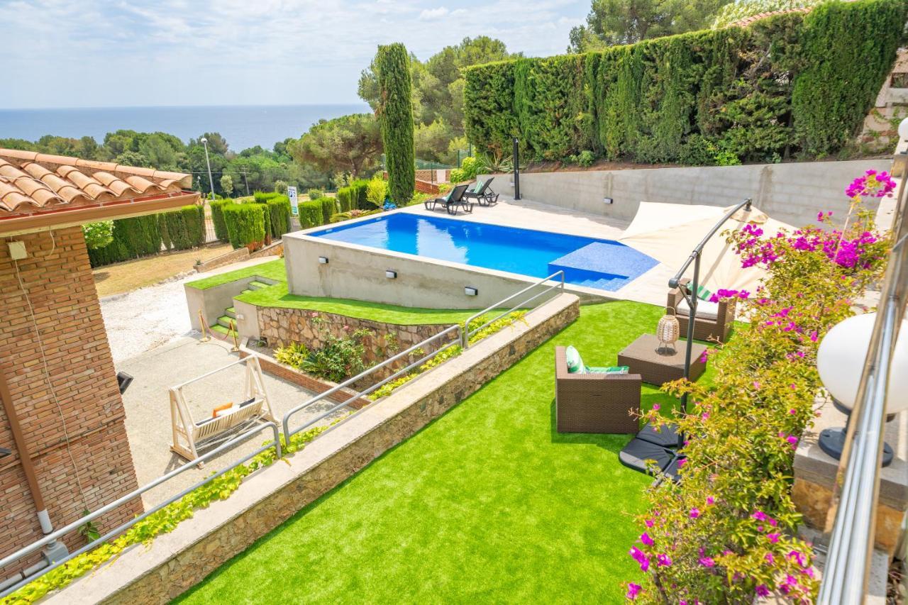 Villa Santa Cristina Lux, Ideal Familias, Frente Al Mar - Cala Treumal Blanes Buitenkant foto