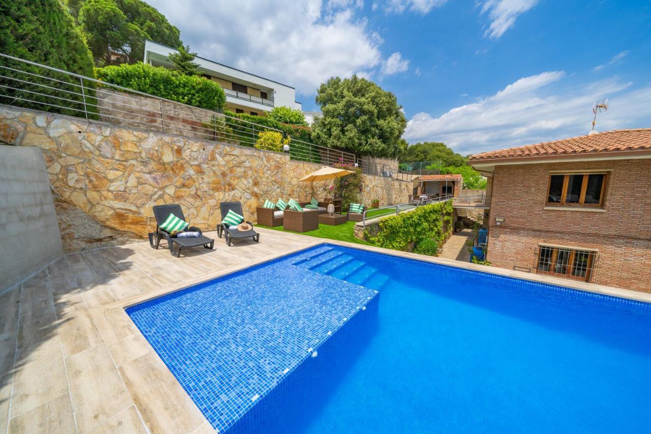 Villa Santa Cristina Lux, Ideal Familias, Frente Al Mar - Cala Treumal Blanes Buitenkant foto