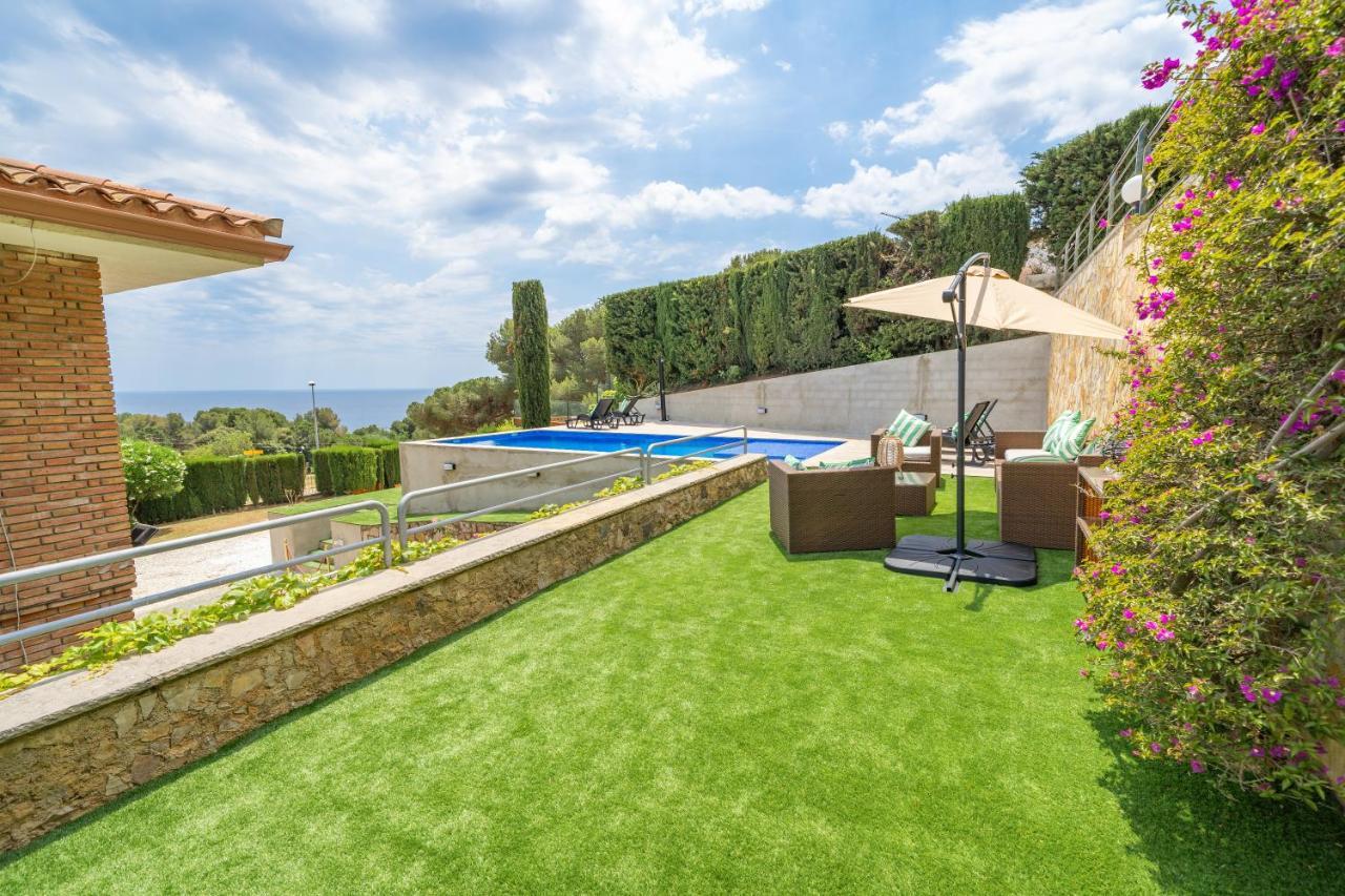 Villa Santa Cristina Lux, Ideal Familias, Frente Al Mar - Cala Treumal Blanes Buitenkant foto