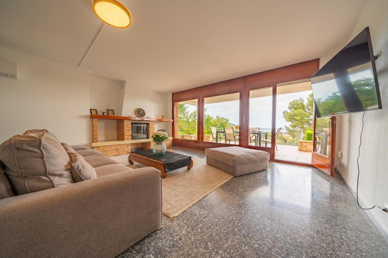 Villa Santa Cristina Lux, Ideal Familias, Frente Al Mar - Cala Treumal Blanes Buitenkant foto