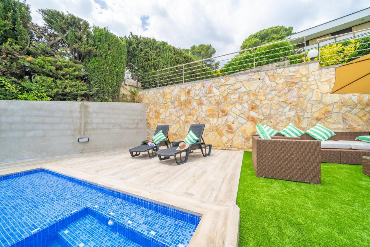 Villa Santa Cristina Lux, Ideal Familias, Frente Al Mar - Cala Treumal Blanes Buitenkant foto