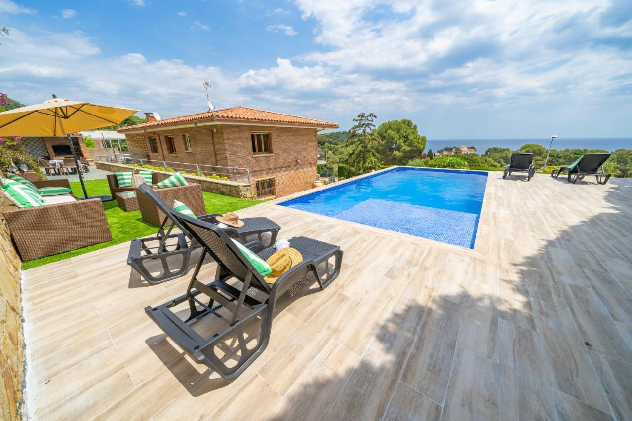 Villa Santa Cristina Lux, Ideal Familias, Frente Al Mar - Cala Treumal Blanes Buitenkant foto